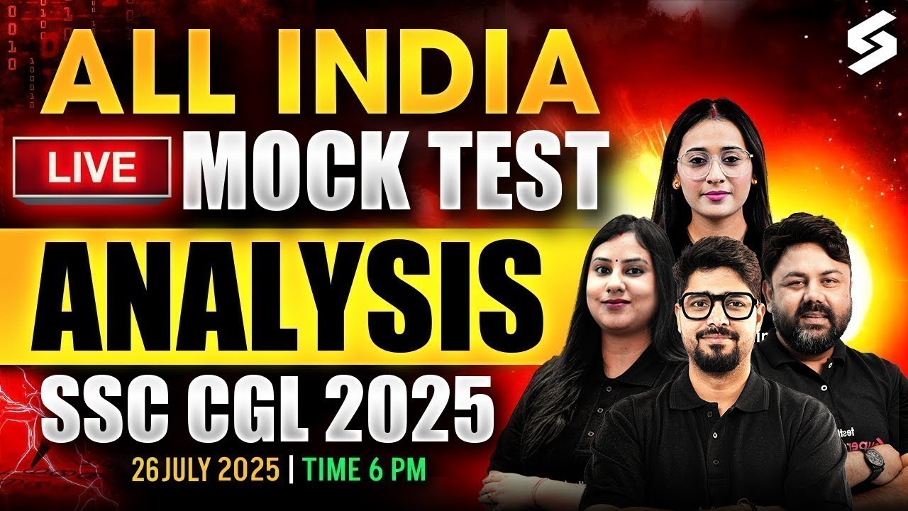 SSC CGL 2025 LIVE Mock Test Analysis with Solution🔥| SSC Mock Test ...