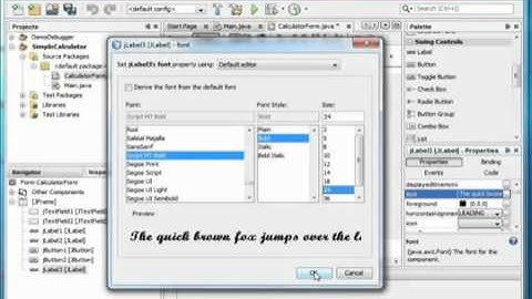 Java a GUI in NetBeans