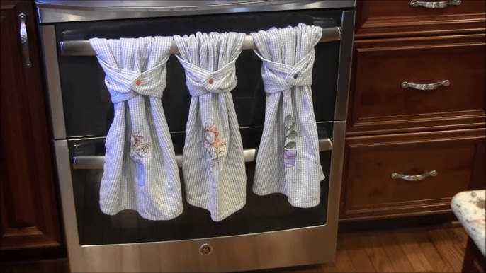 How to sew a hanging hand towel for your kitchen or bathroom 