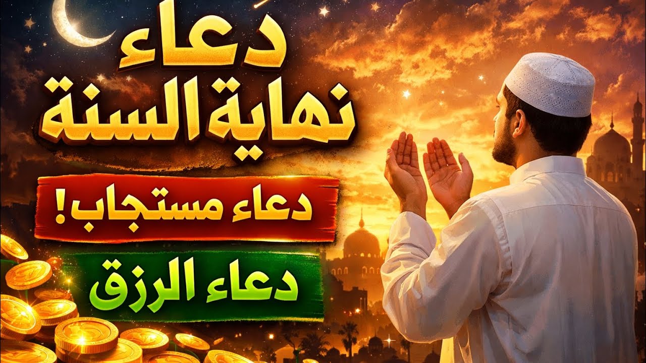✨ آخر يوم في السنة… دعاء مستجاب للرزق وقضاء الحاجة قبل السنة الجديدة 🌙