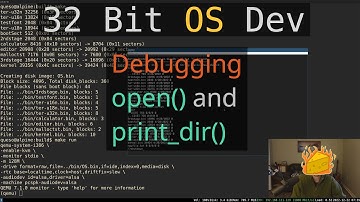 Debugging Open() & Print Dir | 32 Bit OS Dev (in C)