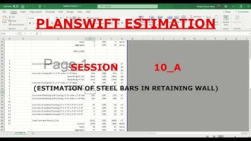 Planswift Estimation #Foundation2Finishes | Session 10_A (RETAINING WALL STEEL) | WoWAttique