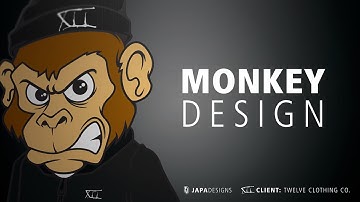 Monkey Design | Adobe Illustrator Speed Art