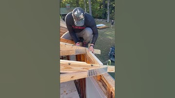 How to install trusses. #diy #construction #tools