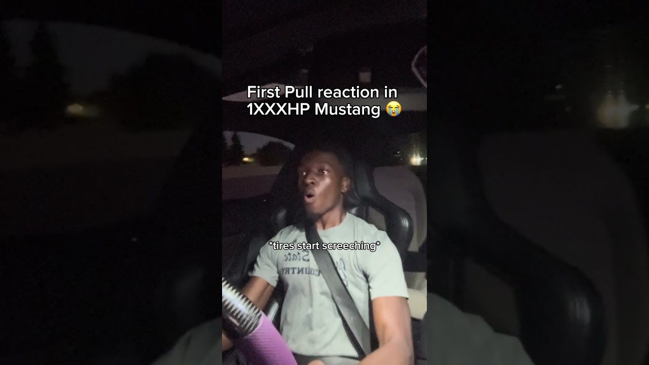 D-1X Procharged Mustang First Pull Reaction 🤣 