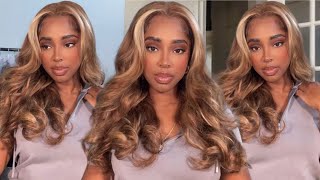 Affordable $99 Wigs! Must Try Honey Highlights Blonde Wig Easy Natural Install Ft Arabella hair