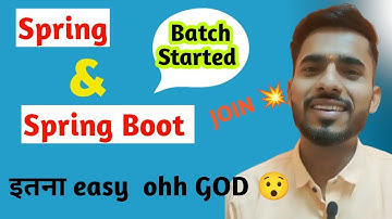 Spring And Spring Boot Batch | Learn Spring And Spring | aadiandjava #springboot