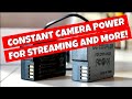 Constant Power for Lumix G7 G80 G85 or Other DSLR cameras for streaming or long recordings