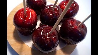 HOW TO MAKE PERFECT CANDY APPLES WITHOUT CORN SYRUP OR ARTIFICIAL COLOUR 