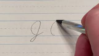 Capital "J" in cursive