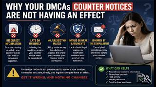 Why are your DMCA counter notices unsuccessful