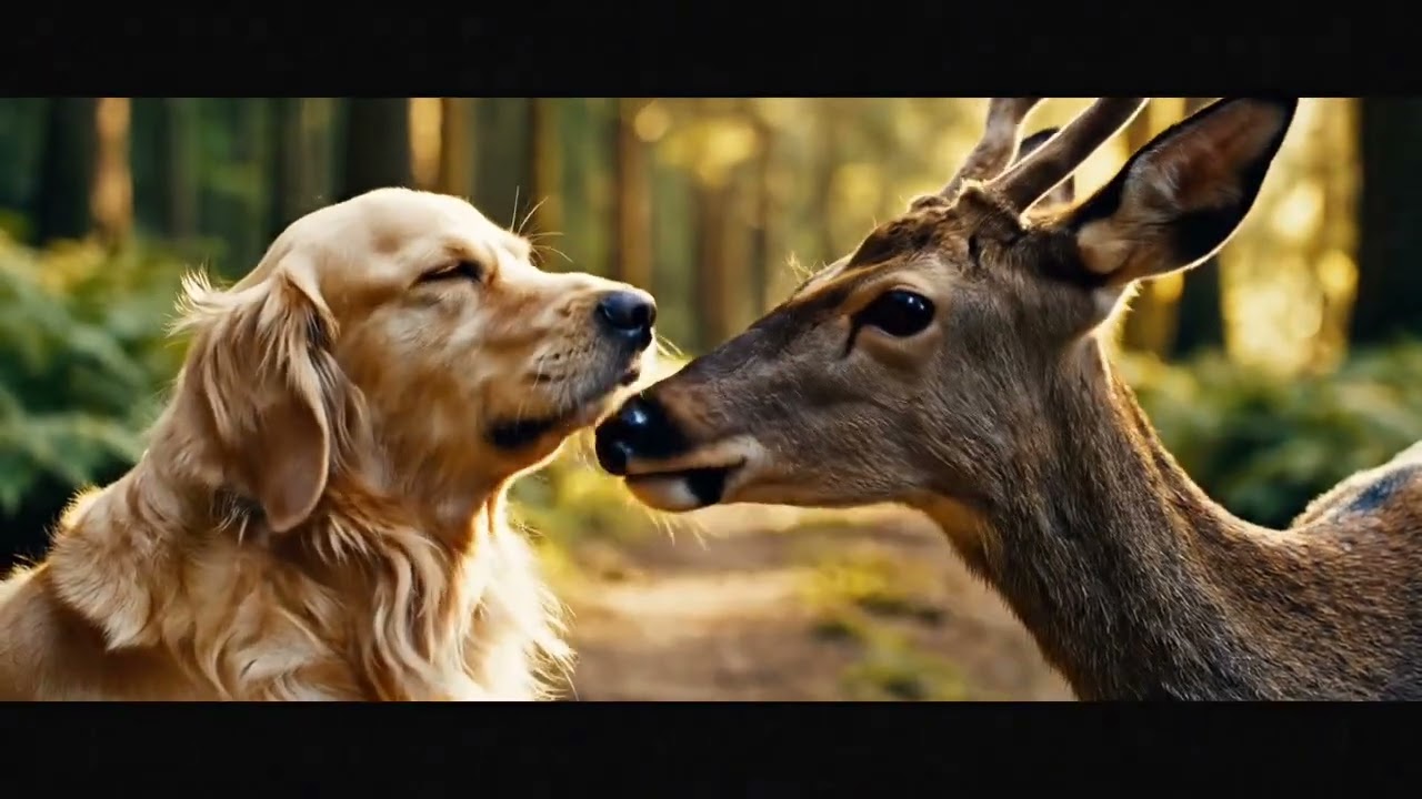 Dog & Deer’s Real-Life Adventure — The Most Beautiful Bond Ever Caught on Camera"
