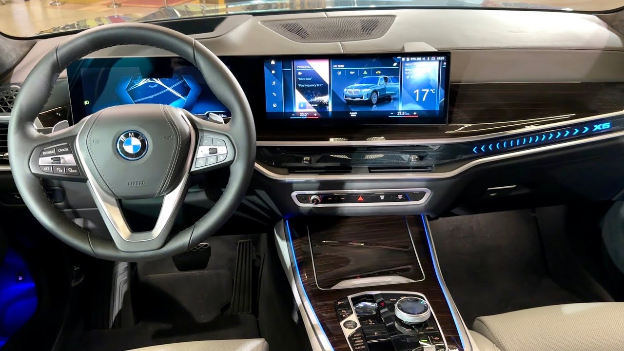 New BMW X5 2024 INTERIOR details, AMBIENT lights, new infotainment