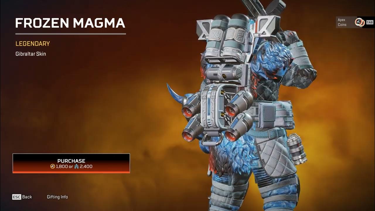APEX LEGENDS Gibraltar Legendary Frozen Magma YouTube
