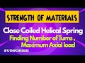A close coiled helical spring is made of a wire of diameter 20 mm. The mean radius of the coils is