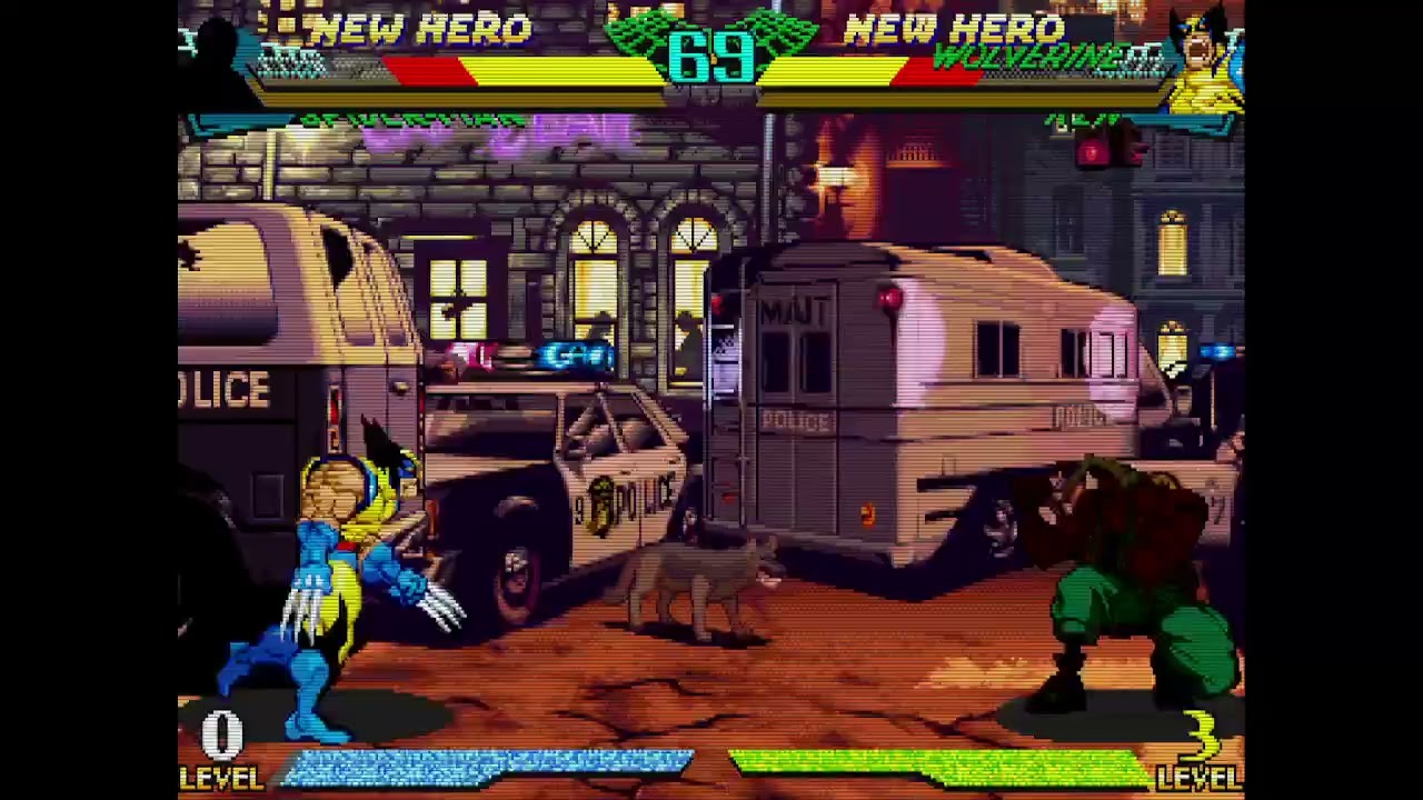 Marvel Super Heroes vs. Street Fighter - Shadow, Spiderman vs. Wolverine, Ken