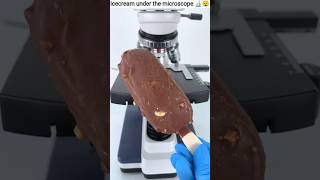 Icecream under the microscope 🔬😧 #trending #trending #viral #microscope