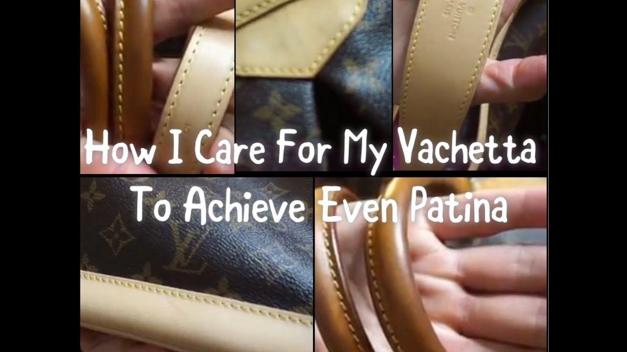 How To Clean, Condition & Patina LV Canvas & Vachetta - Comparing Apple  Brand & Fiebing's Oil Paste 
