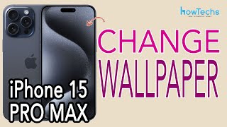 How to Change Wallpaper on iPhone 15 Pro Max #iphone15promax #iphone14wallpaper
