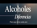 Como desinfectar cada cosa. Alcoholes.