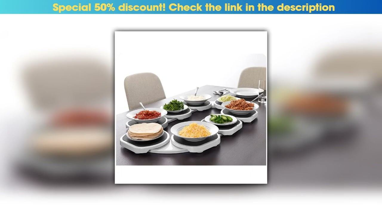 Limited 360° Rotating Serving Tray - Portable for Dining Table, Buffet, Party Food Display & Decora