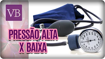O que é a pressão alta e baixa?