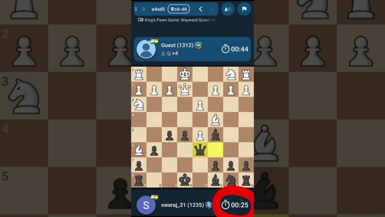 How to win a chess game with less time and bad position by repetition.