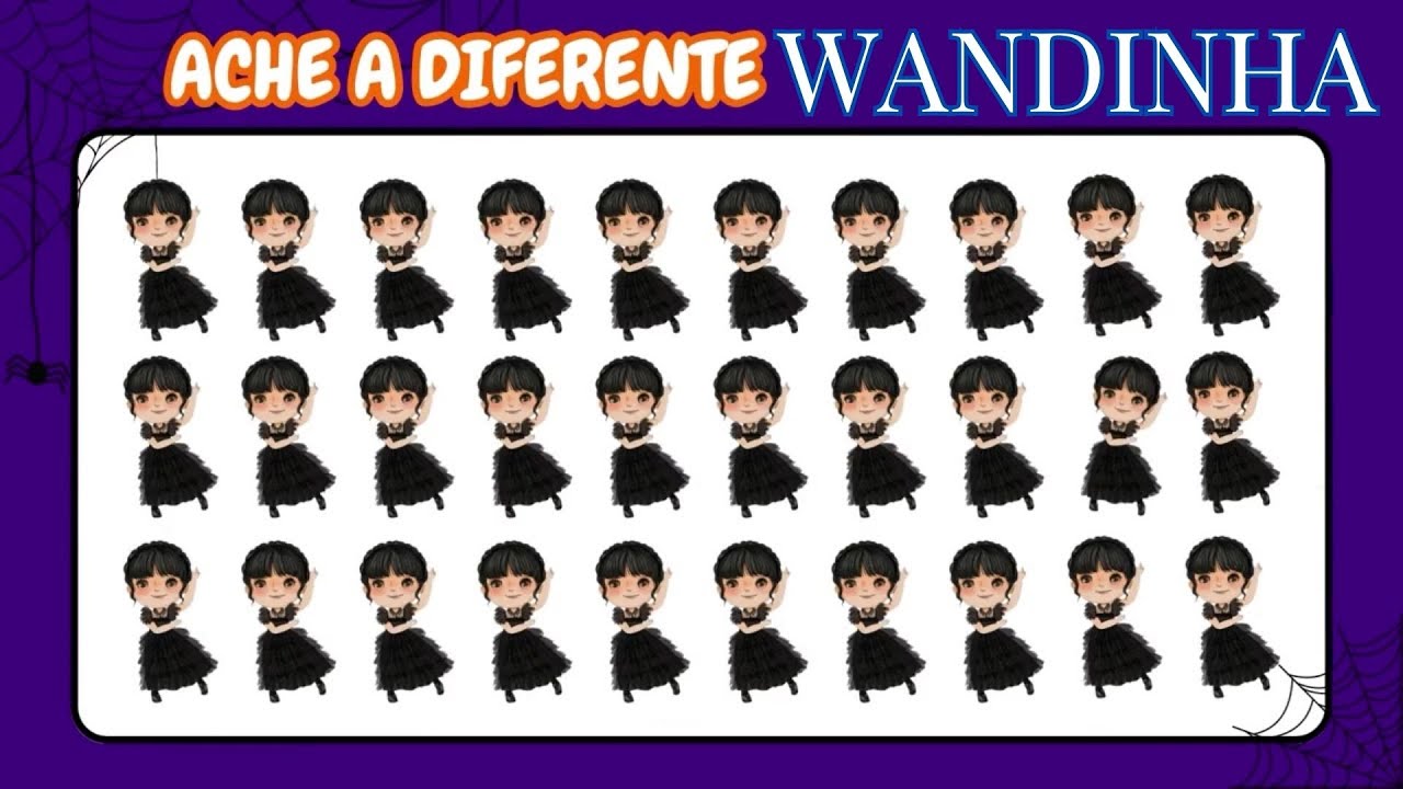 DESAFIO WANDINHA☂️I Desafio Divertido da Wandinha #quiz