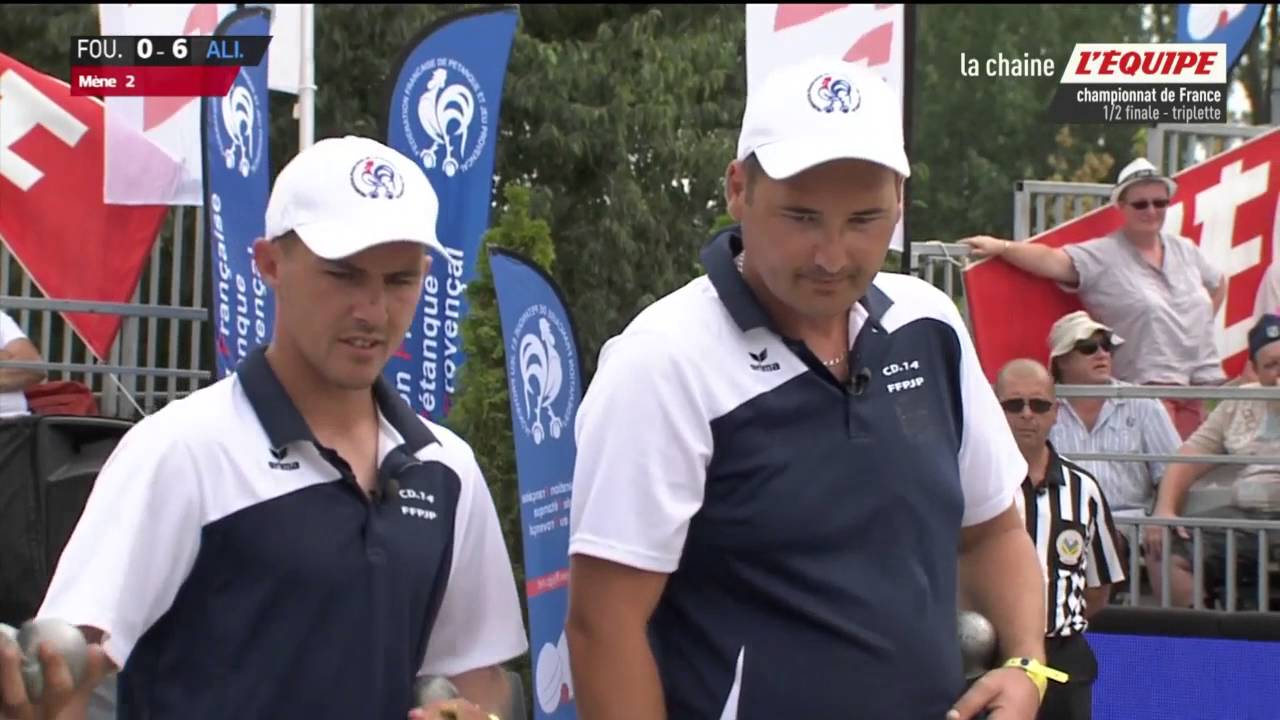 Miniature : Championnat de France Petanque triplette 2016 deuxième demi finale