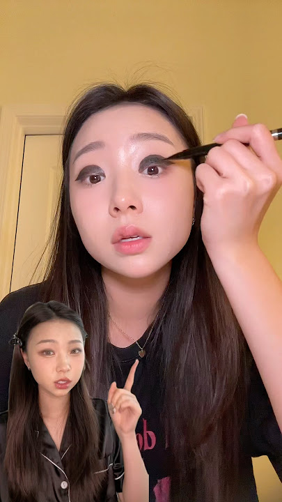 Eyeliner tutorial for monolids✨FULL GLAM LOOK! #eyeliner #kbeauty #hooded #korean #makeup #monolid