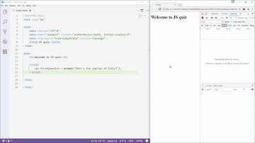 Build a simple quiz in JavaScript, part 1