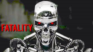 Mortal Kombat 1 All Fatalities on T-800 Terminator Fortnite Skin Mod Showcase