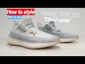 How to style yeezy 350 cloud white | how to lace yeezys