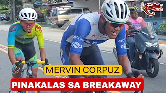 Nautakan sa Peloton Mervin Corpuz sinubukan Pakalasin sa Breakaway