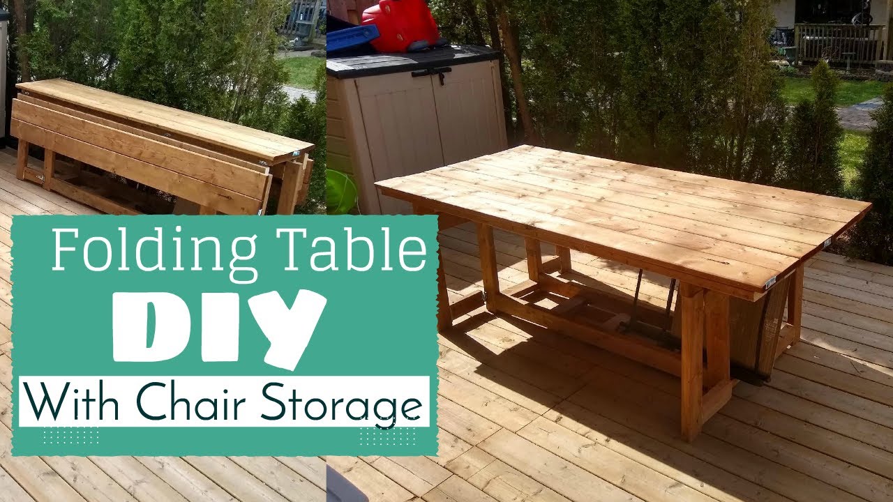 Bob'S Odd Job'S - Diy - Folding Patio Table - Youtube