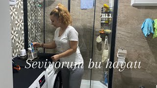 VLOG/Banyo Temizliği /Balkon için aldıklarım /Yeni çiçekliğim