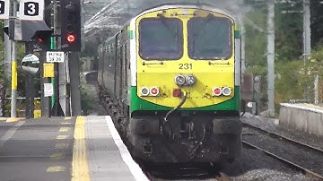 Irish Rail 201 Class Loco (231) + Enterprise (9003) - Howth Junction Station, Dublin