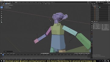 rag doll physics simulation in blender 2.8 tutorial