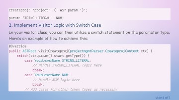 How to Switch on Token Type in Your ANTLR Visitor Implementation