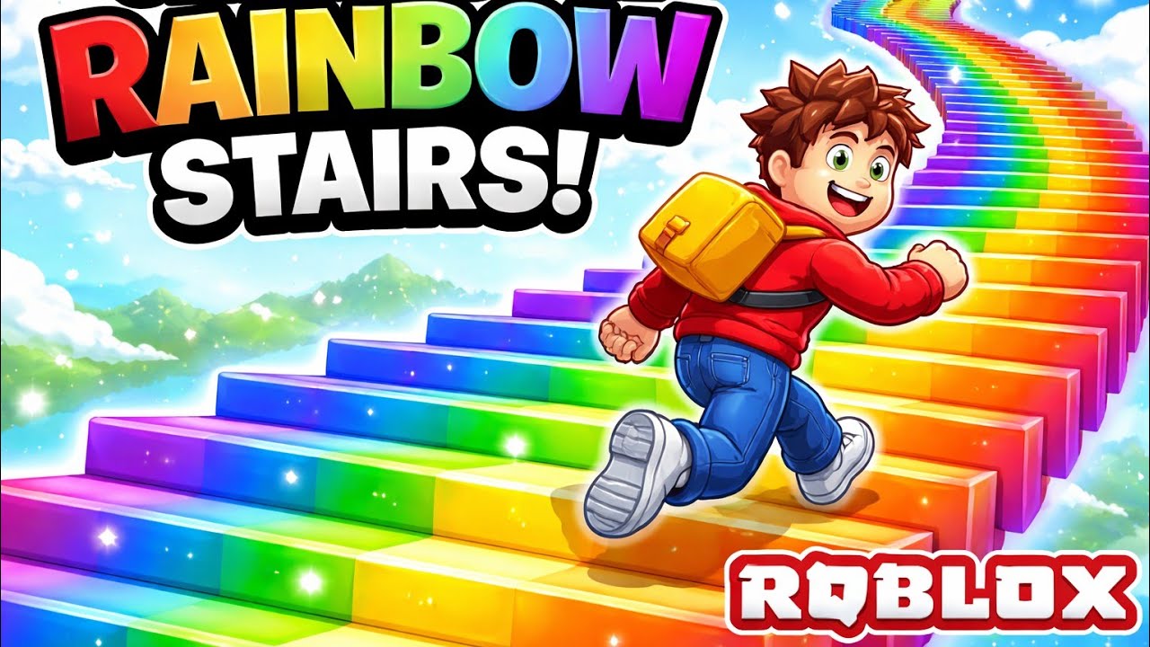  The Rainbow Stairs In Roblox 💫✨🇮🇳 #roblox #newgameinroblox #epicrobloxindia 