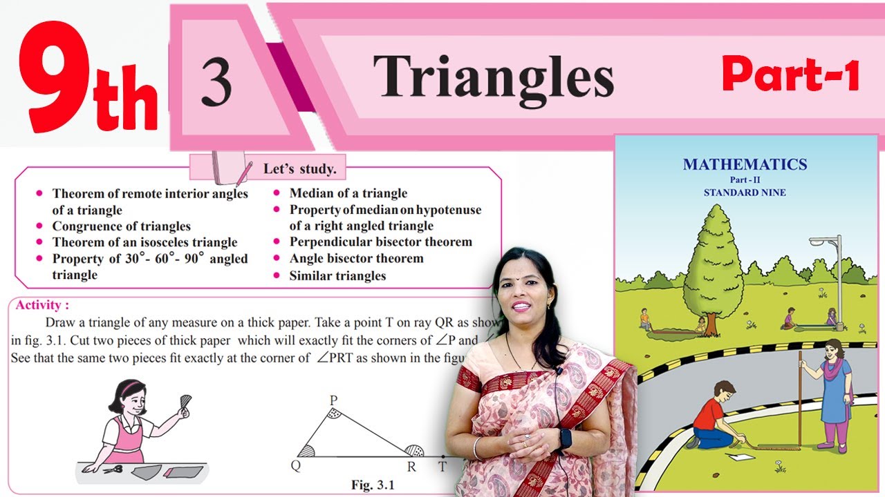 9th Maths 2 Geometry | Triangles | Chapter 3 | Part 1 | Maharashtra ...