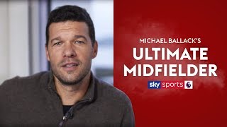 Which players make up Michael Ballack's Ultimate Midfielder?