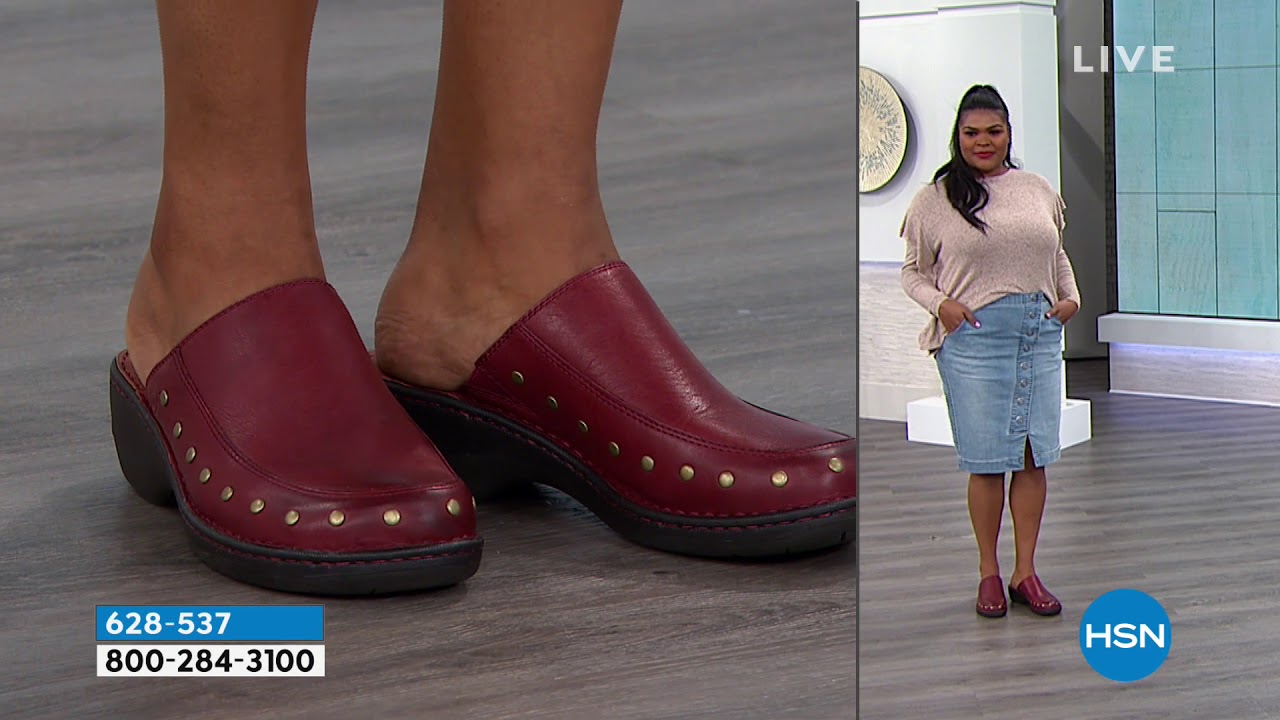 born majesty leather studded clog