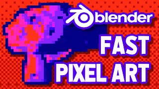 Make Pixel Art EASY w/ Blender 3D