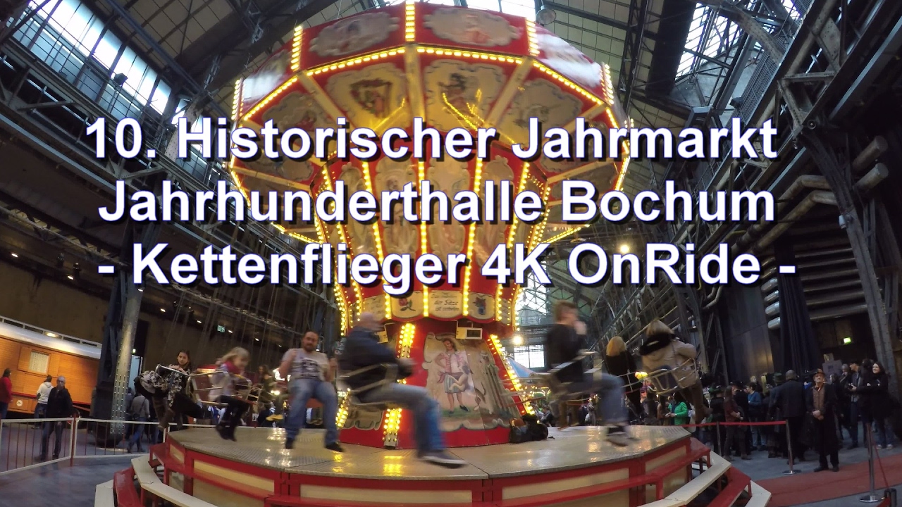 10. Historischer Jahrmarkt Bochum - Kettenflieger On Ride 4K ...