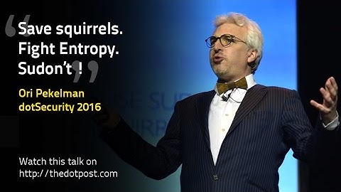 dotSecurity 2016 - Ori Pekelman - Sudon’t or going rootless