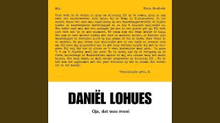 Miniatura del video "Daniël Lohues - Oja, Dat Was Mooi"