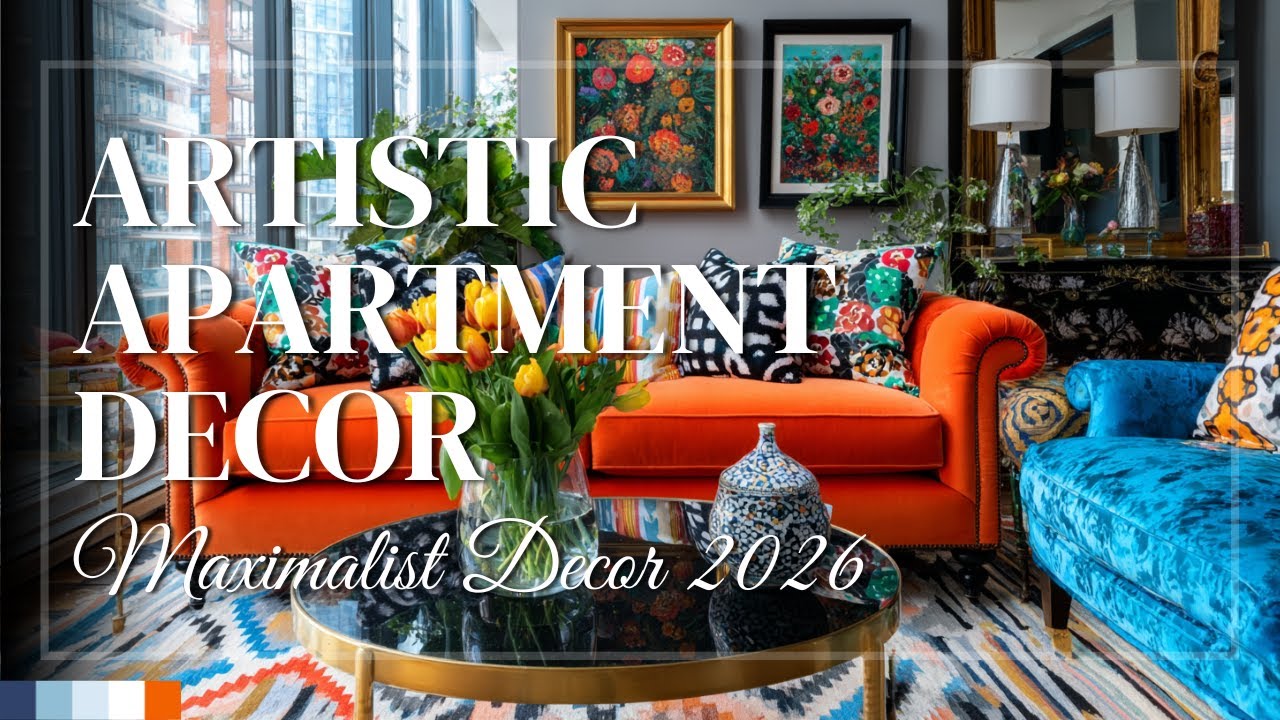 Small Apartment Decor Ideas 2026 in Maximalist Style 🎨 Artistic Layers That Still Feel Sophisticated