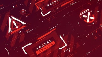 FUI / UI - Sci-fi warning labels set