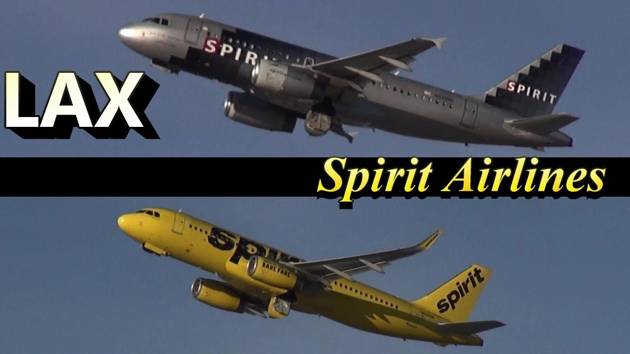 Spirit Airlines LAX RWY25 Takeoff YouTube